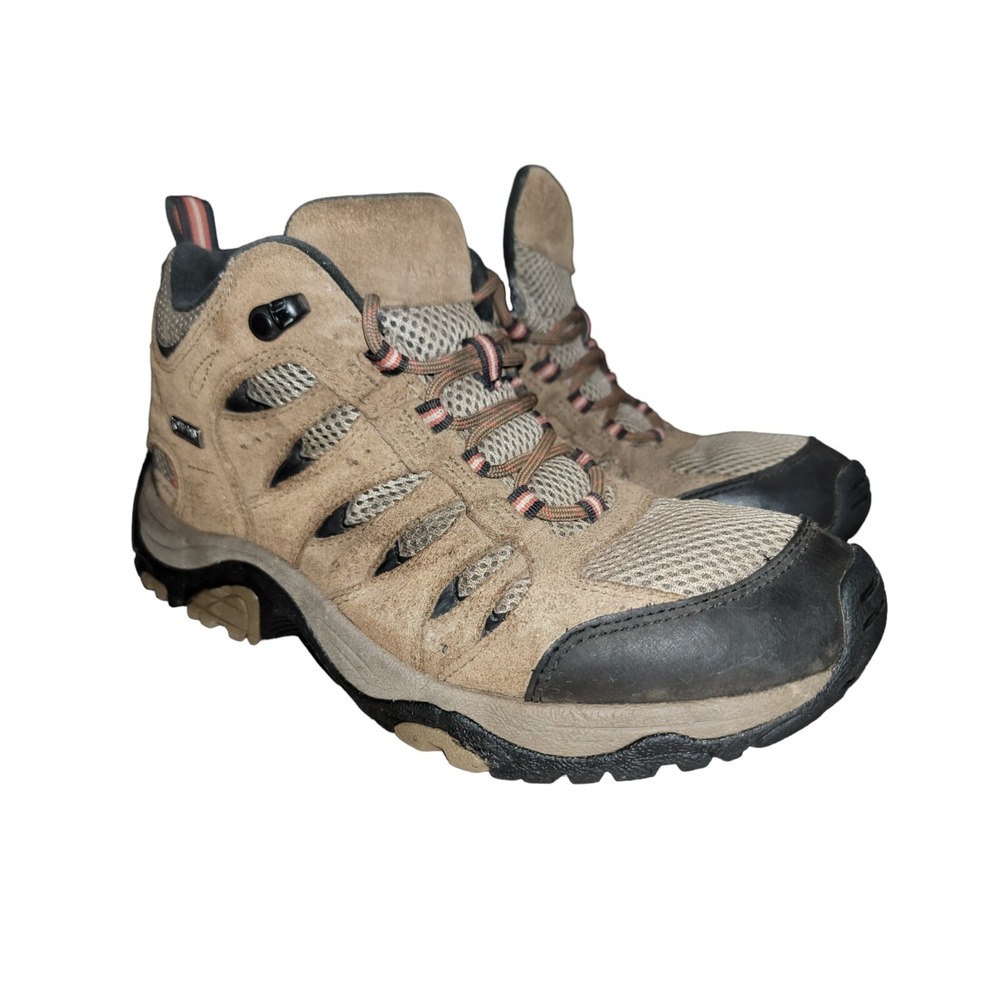 Ascend Lisco Men's Shoes Brown Leather Bone Dry Waterproof Hiking Boots Sz 9‎ M